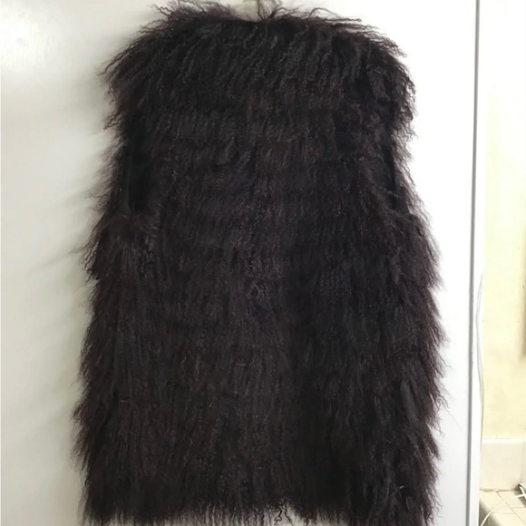 BCBG Mongolian lamb fur vest - Picture 2 of 7